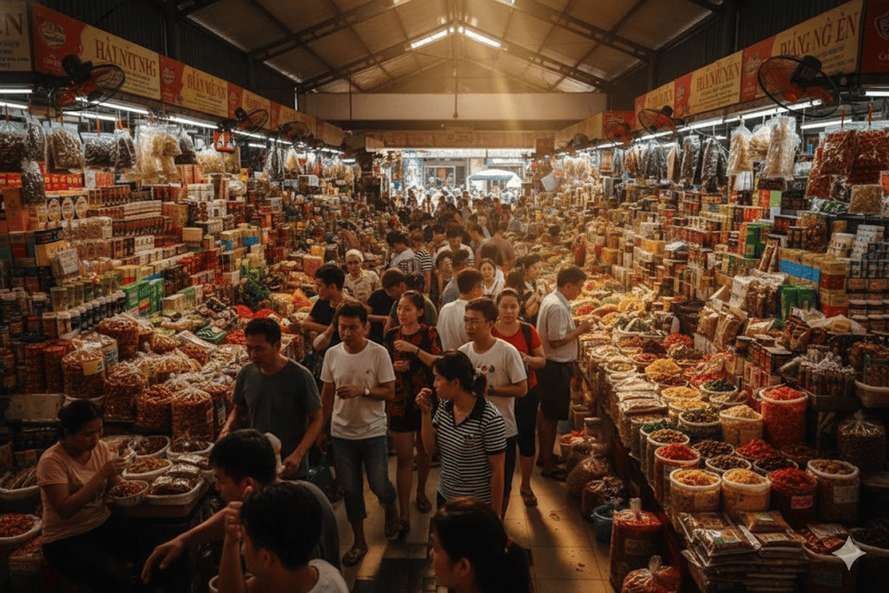 Chợ Phan Thiết là điểm du lịch nổi tiếng, lượng người đông dễ xảy ra tình trạng mất cắp